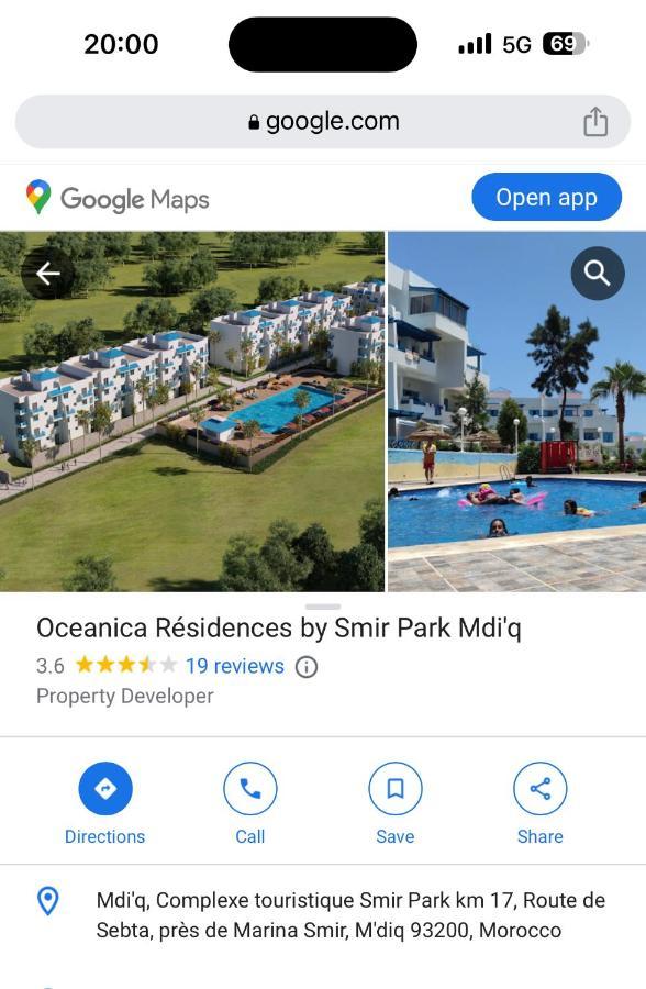 Smir Park Apartment Mdi'Q , Marina Smir, Oceanica 外观 照片